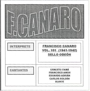 cover CdT Francisco Canaro Vol. 101 Sello Ode&oacute;n